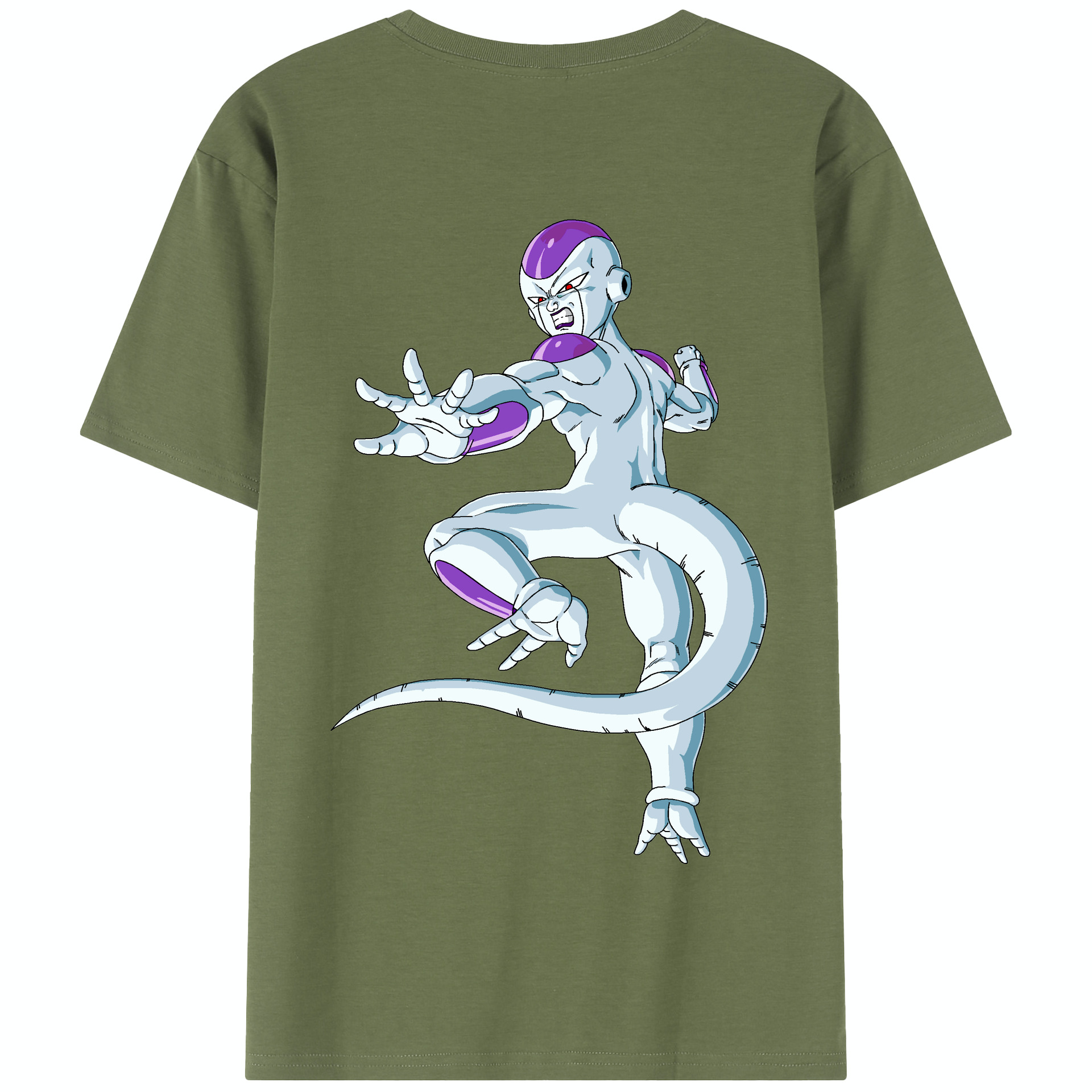 （画像用） ドラゴンボール フリーザ DRAGON BALL Frieza 綿100％半袖Tシャツ（背面プリント）